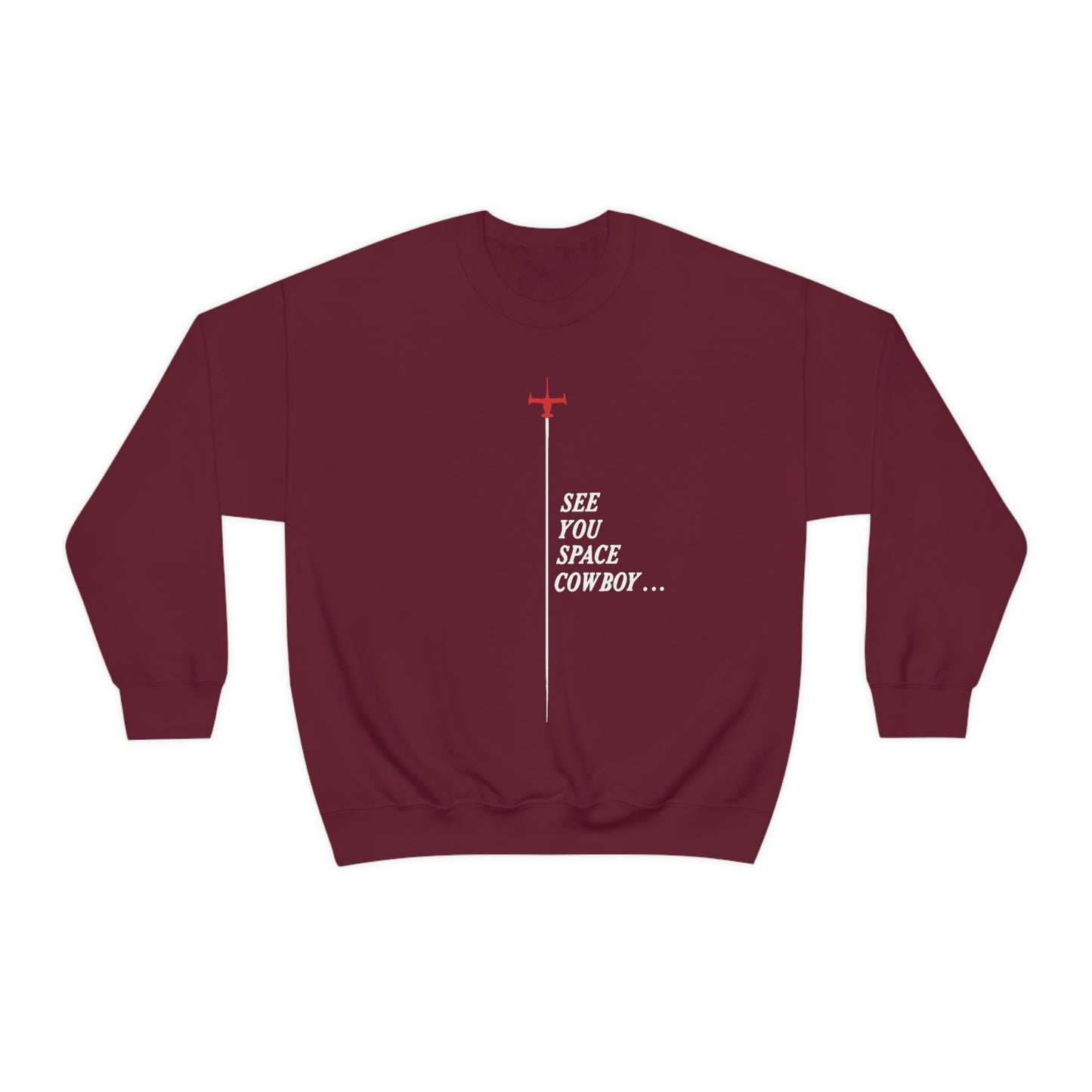 See you space sweatshirt crew neck