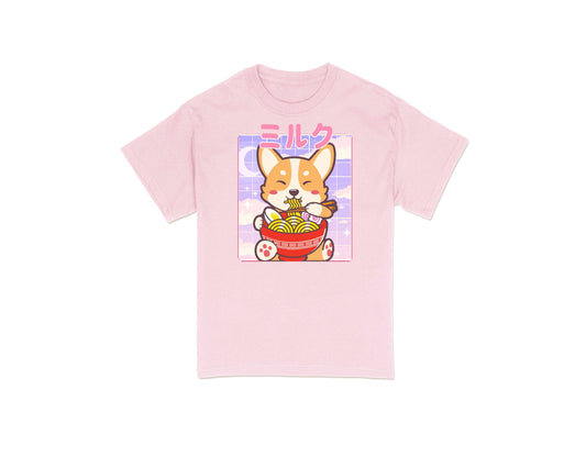 Shiba Inu shirt Ramen Cute Kawaii Boba Tea Cute Chibi Japanese Yume Kawaii Boba Tea Kawaii clothing T-shirt clothing pocket