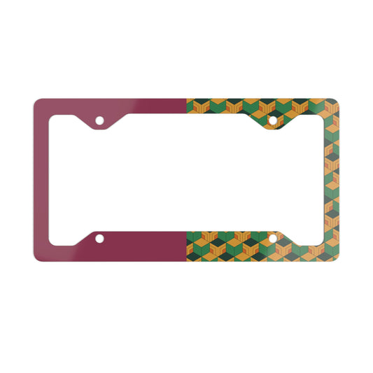 Giyus pattern Demon Metal License Plate Frame