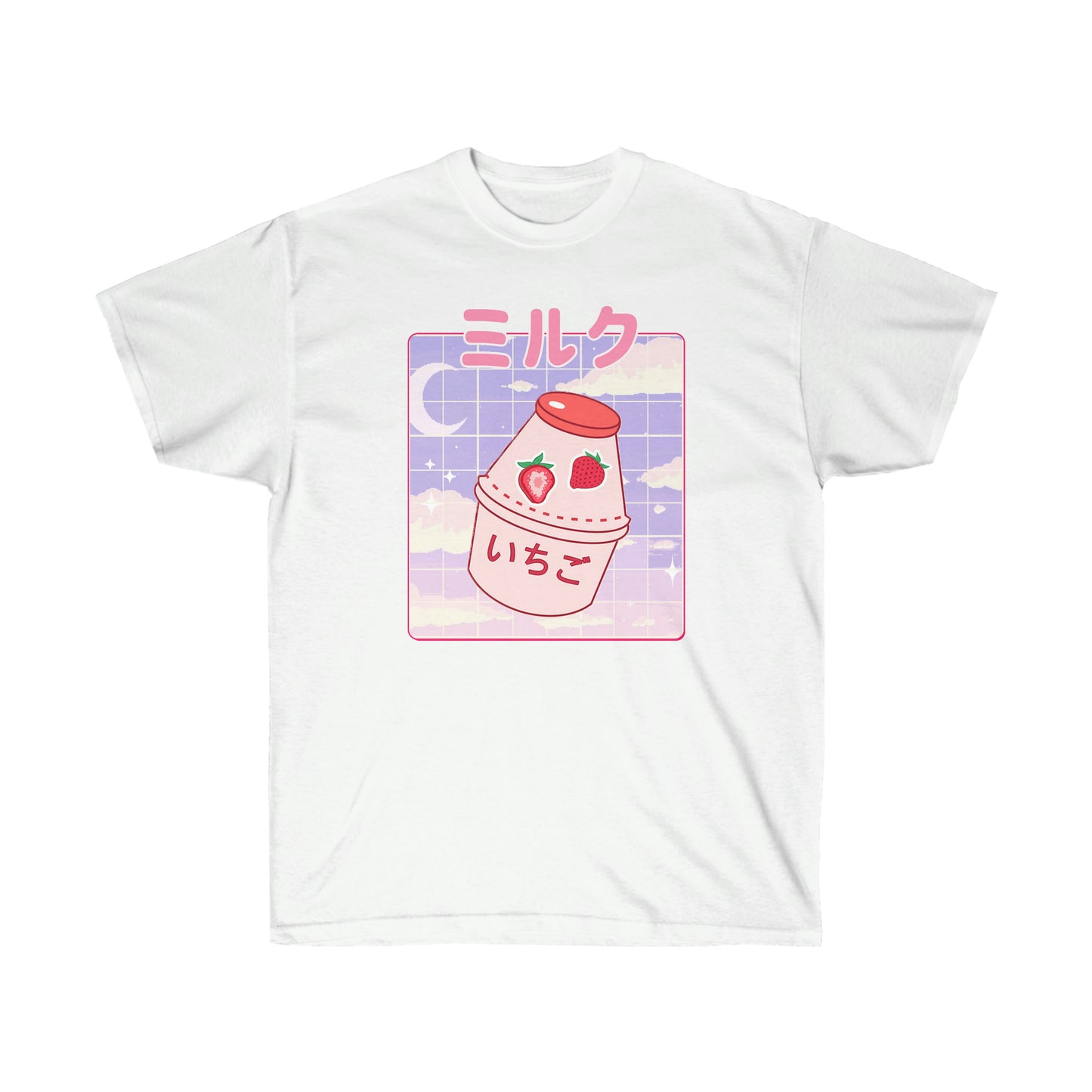 Kawaii Japanese milk t-shirt 90s Aesthetic t-shirt Kawaii Anime Strawberry Milk shake shirt T-shirt Japan lovers Cute gift anime fan