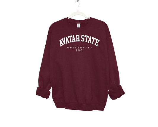 Avatars State University Crewneck Sweatshirt Oversized Anime Pullover Unisex Sweatshirt est 2005