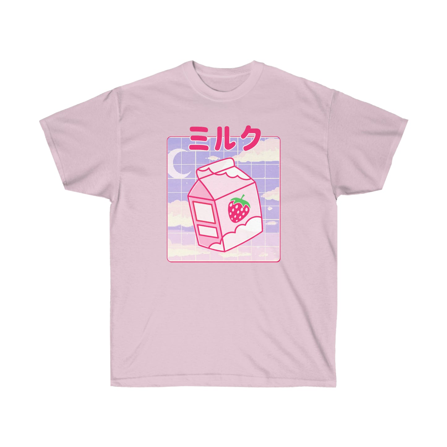 Kawaii milk t-shirt Japanese 90s Aesthetic t-shirt Kawaii Anime Strawberry Milk Shake shirt T-shirt for Japan lovers Cute gift anime fan