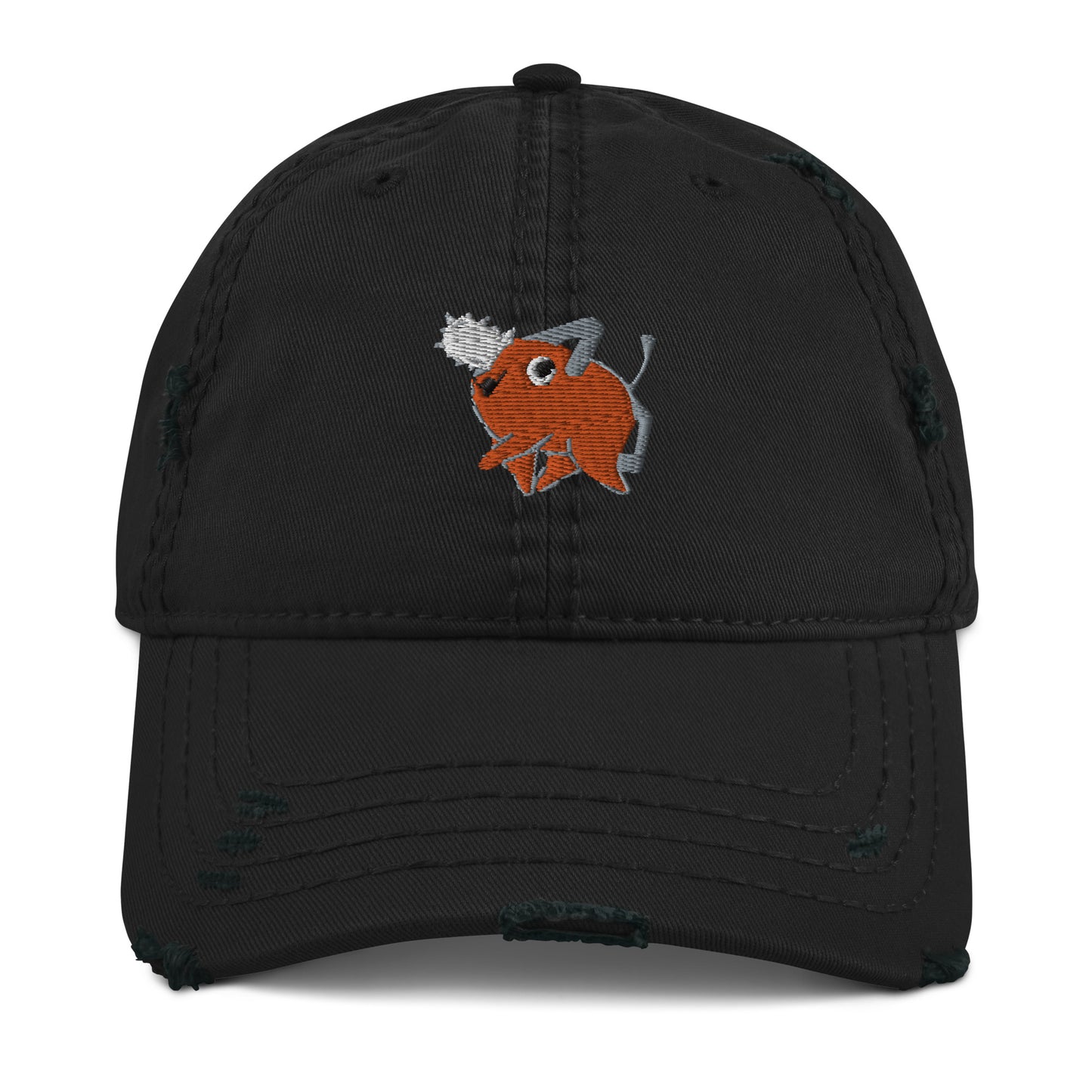 Pochitas dog Distressed Dad Hat Csms