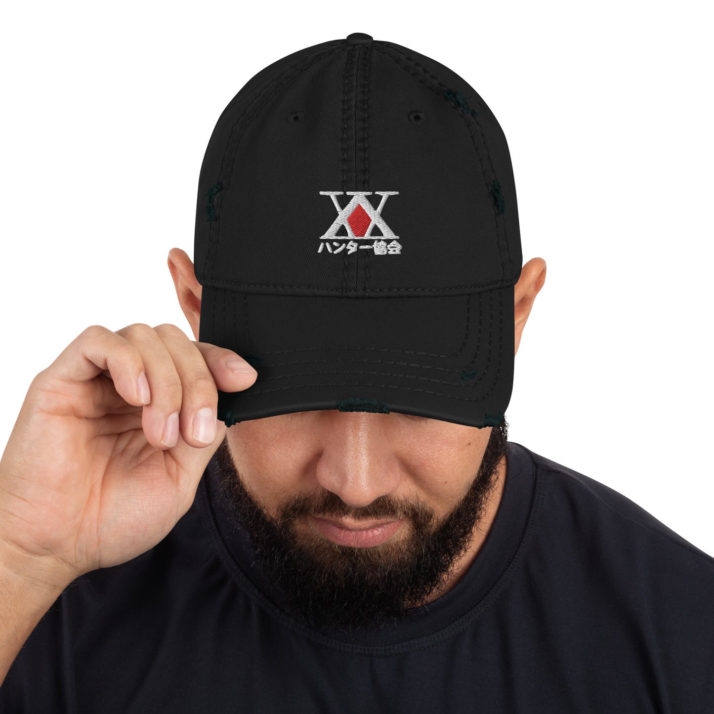Hunter Associations embroidered Distressed Dad Hat
