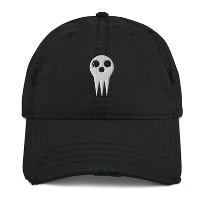 Soul Eat Embroidered Hat Shinigami Death Kid Skull Cosplay Anime Dad Hat Cap Distressed Dad Hat