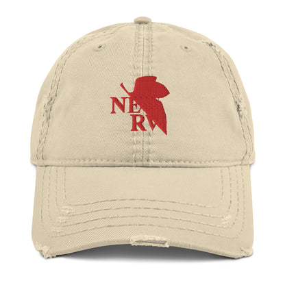 NERVs Company Neon Anime Eva Japanese Vintage Distressed Dad Hat