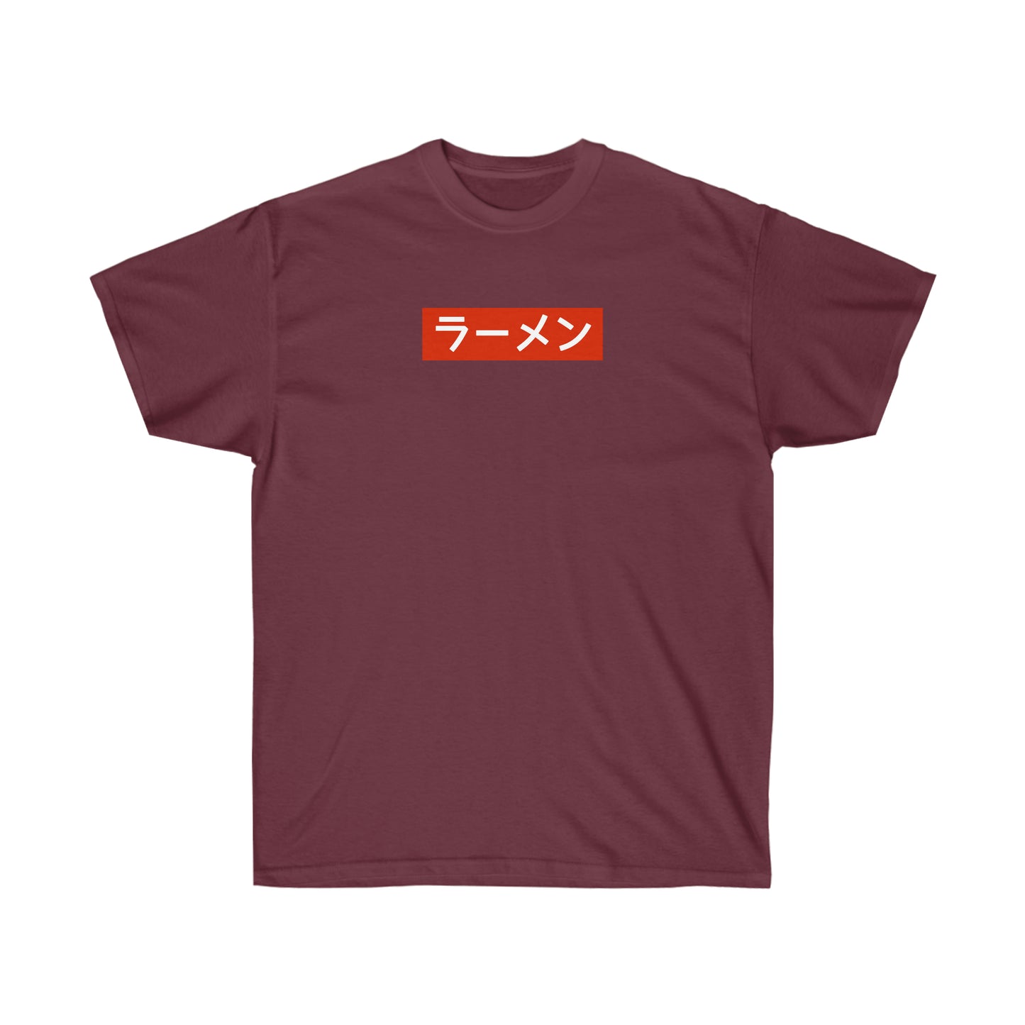 Ramen red block shirt Japanese Calligraphy Gyotaku Traditional Ukiyo-e Japan Kanji Anime Manga Kyoto t-shirt