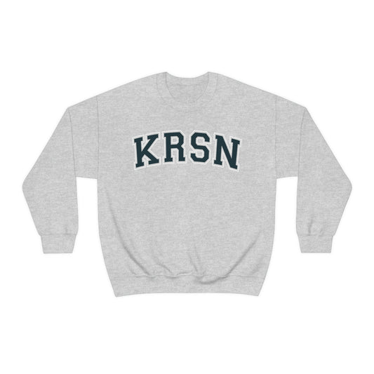 KRSN Crewneck Sweatshirt Volleyball College Nekomas KRSN High Volleyball Club FLY Karasuns