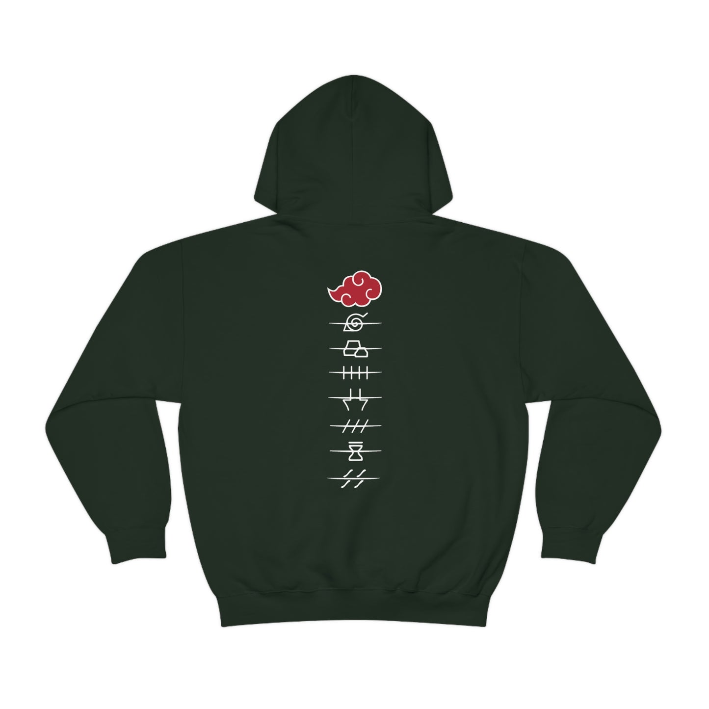 Red Cloud Front and back Japanese Hoodies Akatski Cloud Symbol Women Men Hoodie