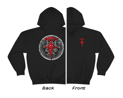 FMAs Symbol front back Hoodie Men Women Homunculus Alchemists