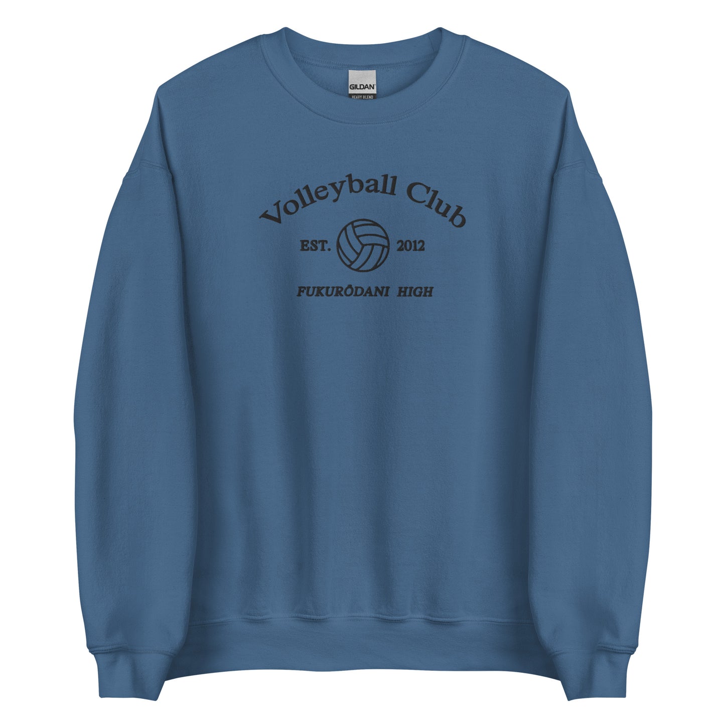Fukurodanis Volleyball Club Crewneck Bokutos Sports Sweatshirt Embroidered Subtle Anime Merch Sweater