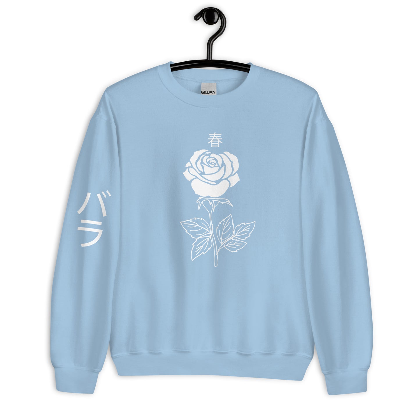 Rose aesthetic sweatshirt for women pocket alternative cute women's Rose Flower Pink