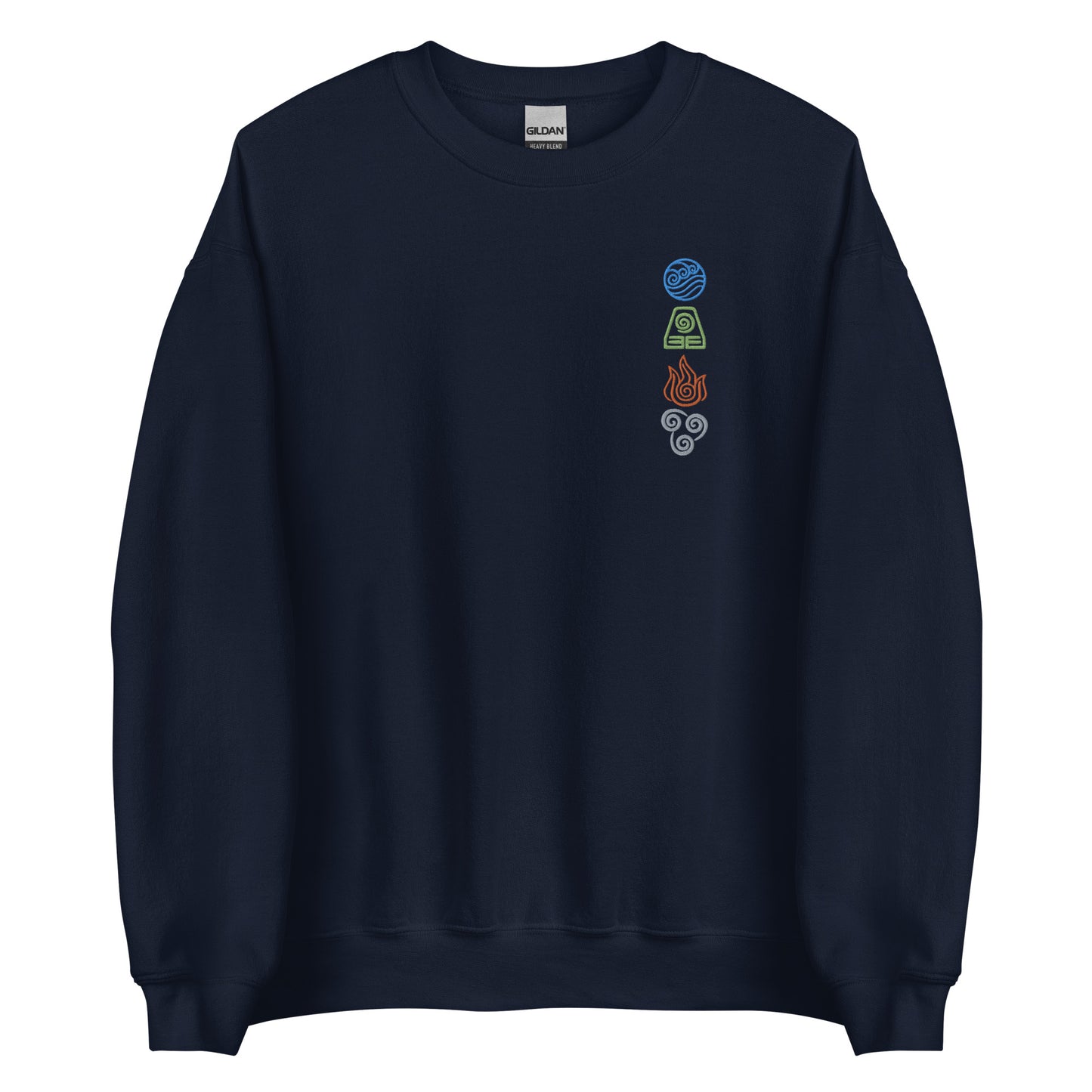 Fire Earth Air Waters Sweatshirt Embroidered sweater