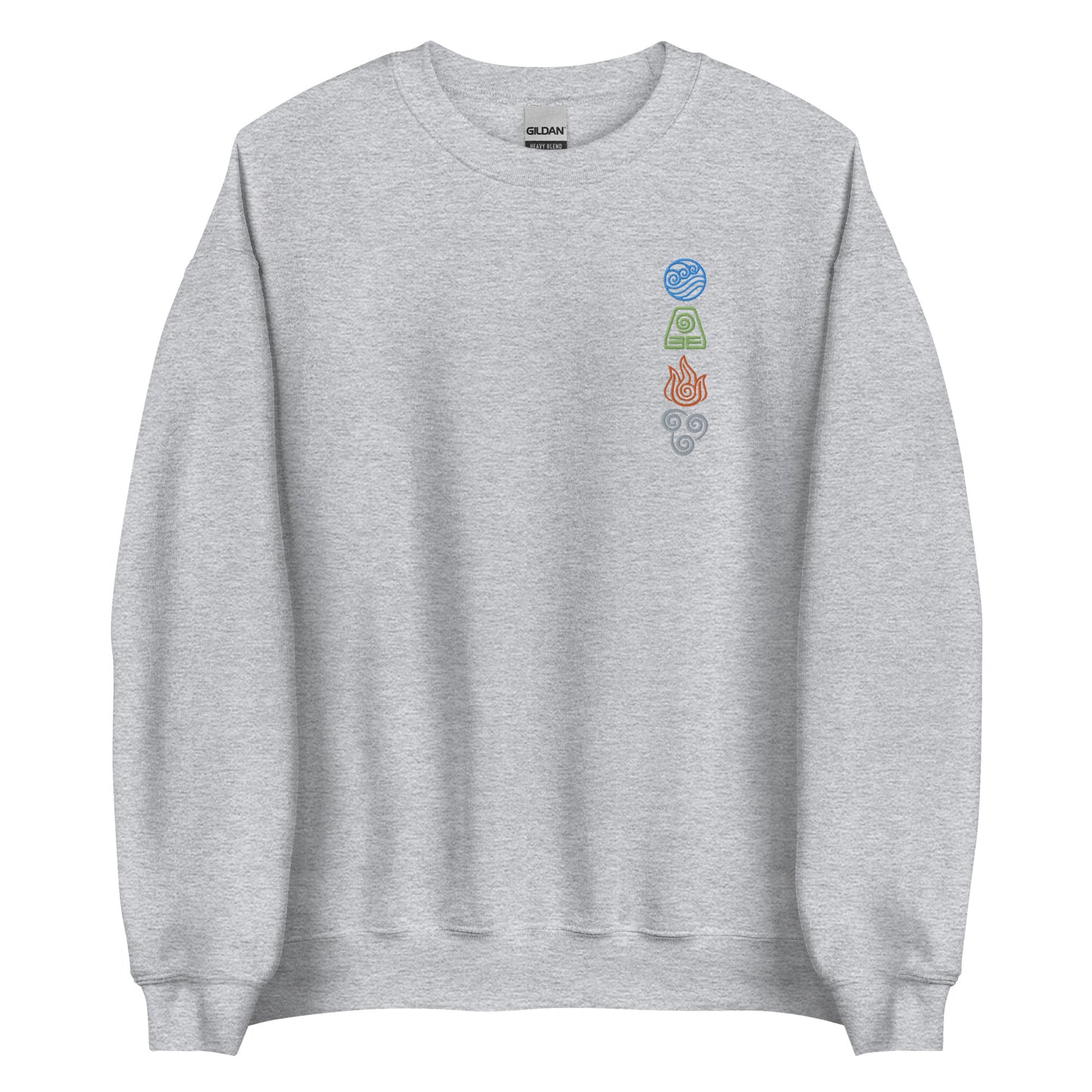 Fire Earth Air Waters Sweatshirt Embroidered sweater