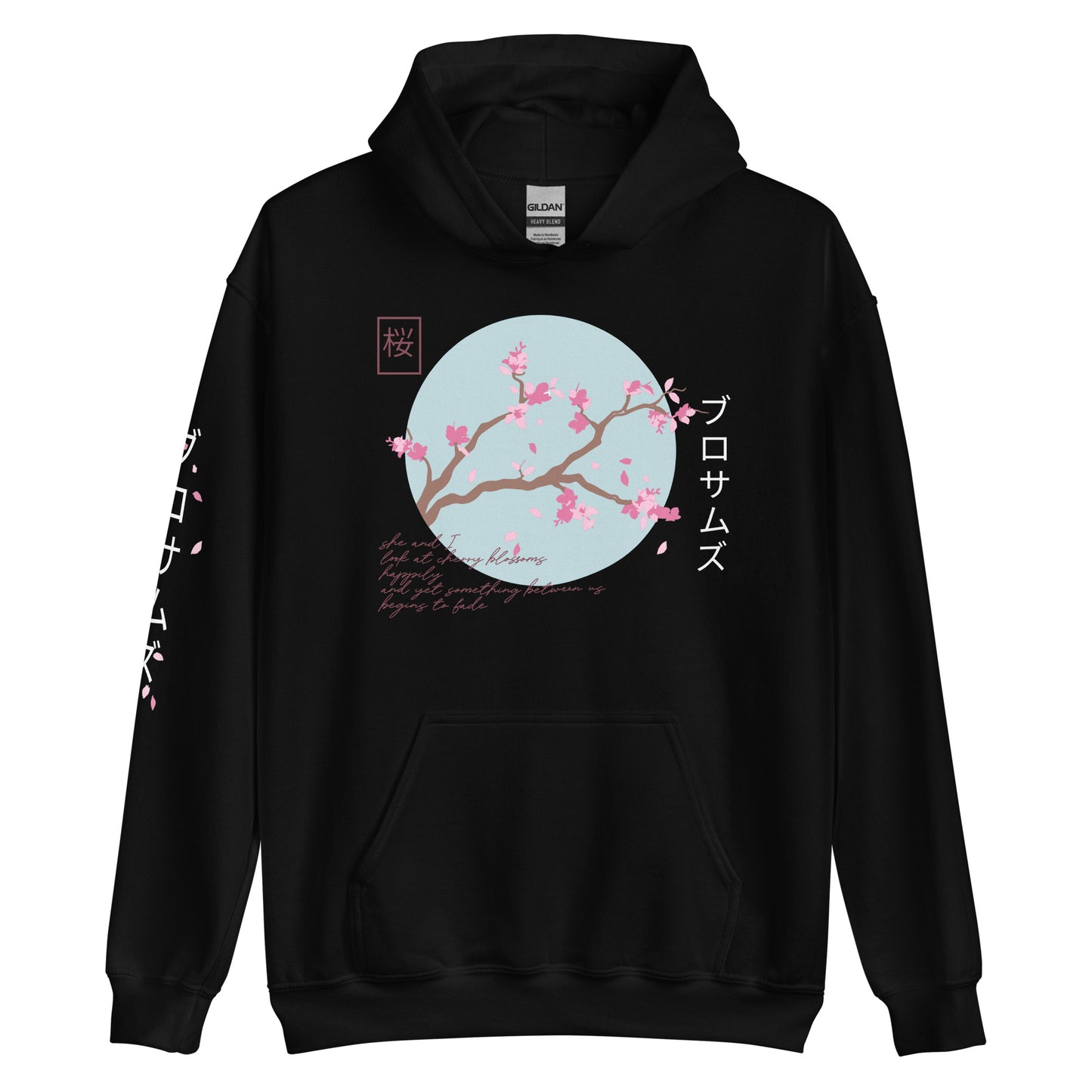 Cherry Blossom hoodie Japanese Cherry Blossoms Aesthetic Sakura Flower Harajuku Streetwear