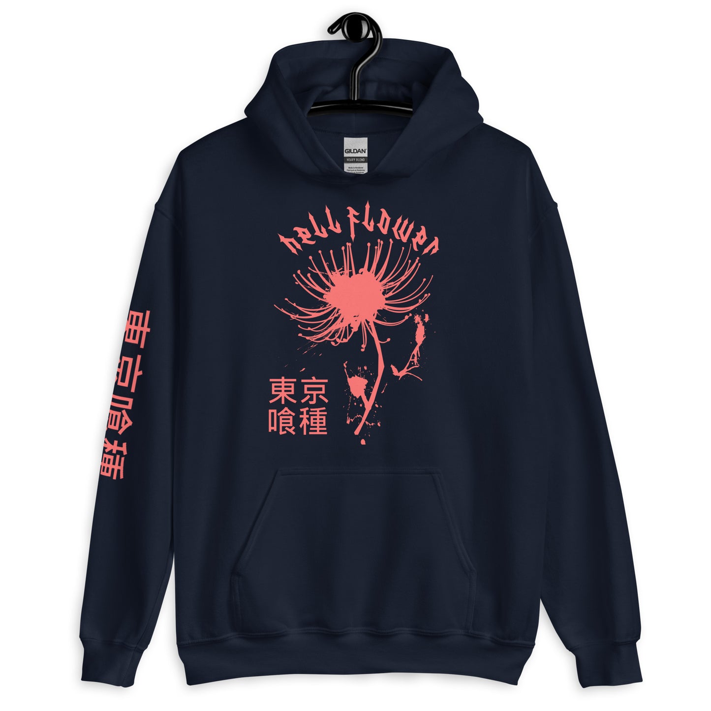 Hell Flower hoodie Anime Aesthetic Tokyo Hellflower Japan Streetwear Red Spider Lily