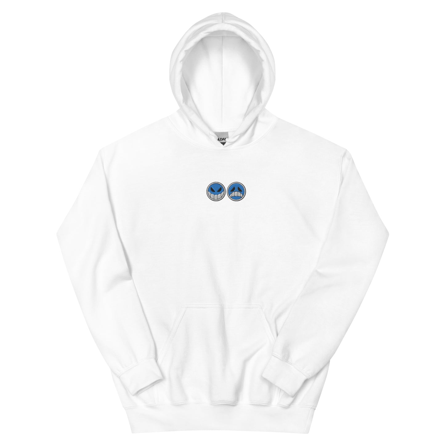 Aces hat embroidered Hoodie Smiley face Sad face Anime crew neck sweatshirt